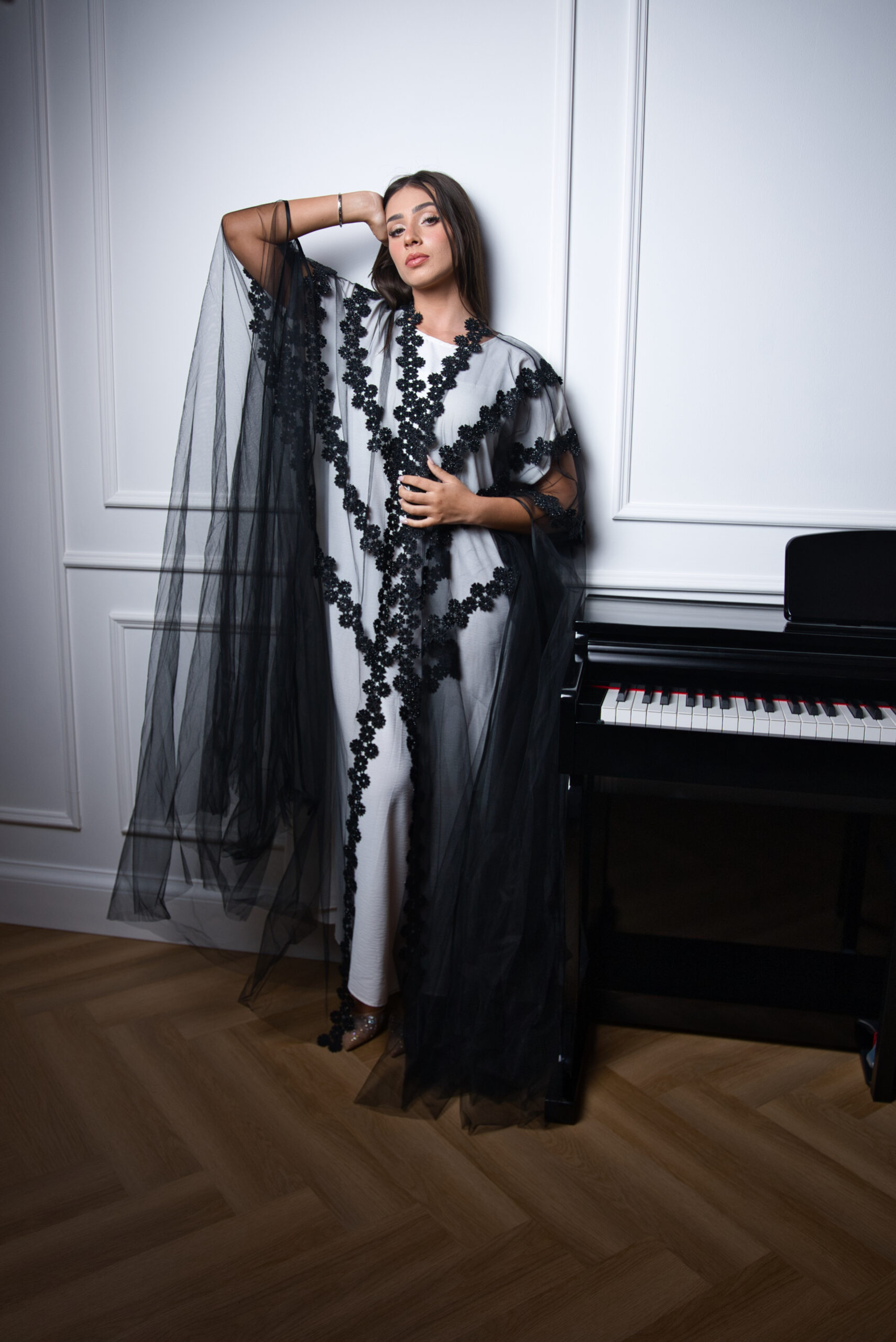 Skyline Elegance Abaya - Image 2