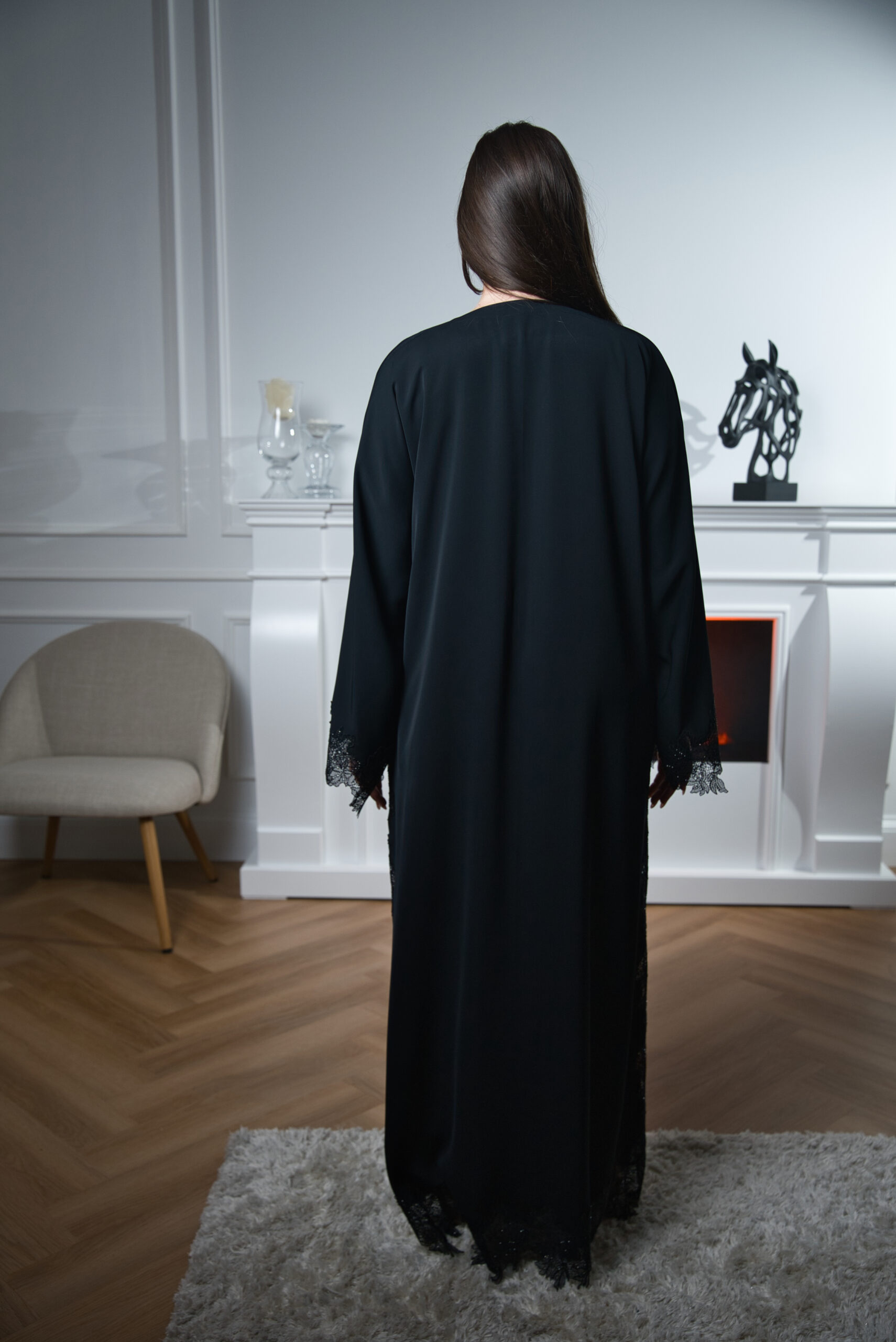 Majestic Silk Abaya - Image 6