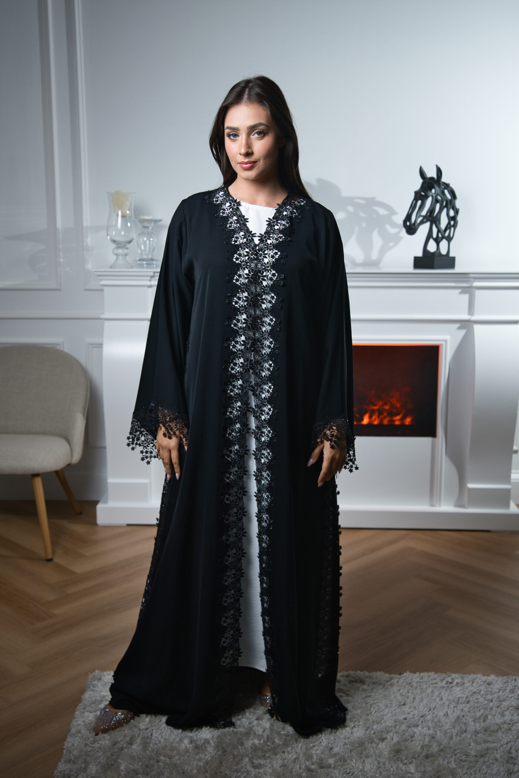 Diamond Drape Abaya